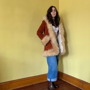 Penny Lane Vintage 70’s Shearling Suede Coat